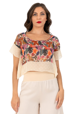 Load image into Gallery viewer, Jungle Print Boxy Crop Top