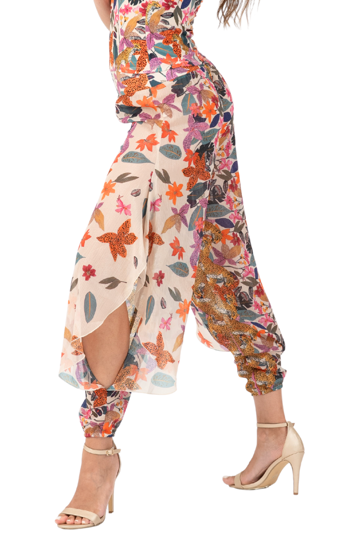 Jungle Print Harem Style Tango Pants