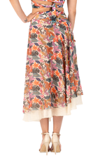 Load image into Gallery viewer, Jungle Print Two-layer Georgette Skirt