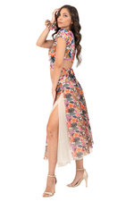 Load image into Gallery viewer, Jungle Print Two-layer Georgette Skirt