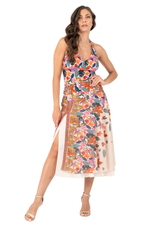 Load image into Gallery viewer, Jungle Print Two-layer Georgette &amp; Satin Skirt