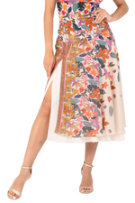 Load image into Gallery viewer, Jungle Print Two-layer Georgette &amp; Satin Skirt