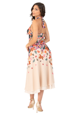 Load image into Gallery viewer, Jungle Print Two-layer Georgette &amp; Satin Skirt
