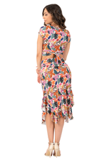 Load image into Gallery viewer, Jungle Print Skirt With Side Ruffles