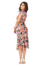 Load image into Gallery viewer, Jungle Print Skirt With Side Ruffles