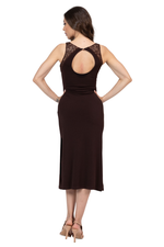 Load image into Gallery viewer, Keyhole Back Bodycon Dress With Lace