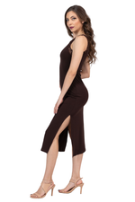 Load image into Gallery viewer, Keyhole Back Bodycon Dress With Lace