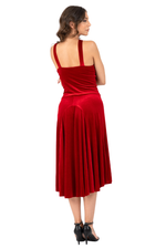 Load image into Gallery viewer, Keyhole Neckline Velvet Dress with Metallic Detail