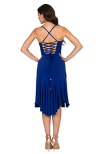 Load image into Gallery viewer, Lace-up Tango Dress With Tail

