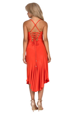Load image into Gallery viewer, Lace-up Tango Dress With Tail
