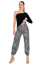 Load image into Gallery viewer, Lace Print Babucha Tango Pants With Slits
