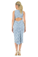 Load image into Gallery viewer, Lace Keyhole Back Fishtail Dress