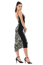 Load image into Gallery viewer, Lace Motif Print Hourglass Tango Dress