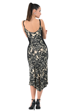 Load image into Gallery viewer, Lace Motif Print Hourglass Tango Dress