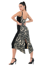 Load image into Gallery viewer, Lace Motif Print Hourglass Tango Dress