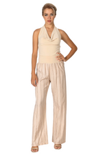 Load image into Gallery viewer, Linen Blend Striped Wide Leg Pants
