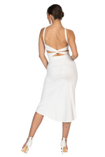 Load image into Gallery viewer, Low Back Midi Fishtail Dress
