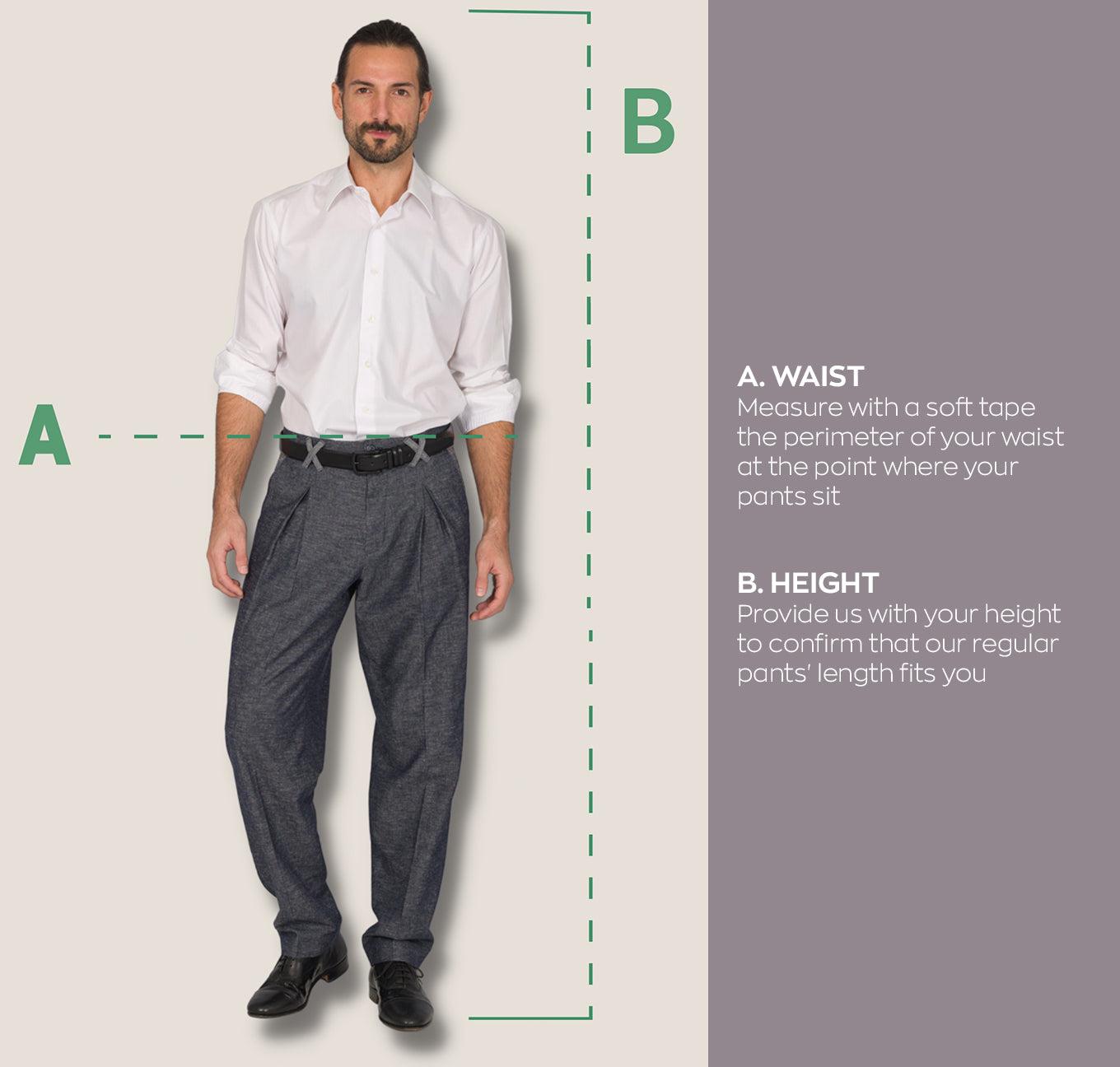 Men's size guide conDiva Men's size guide conDiva