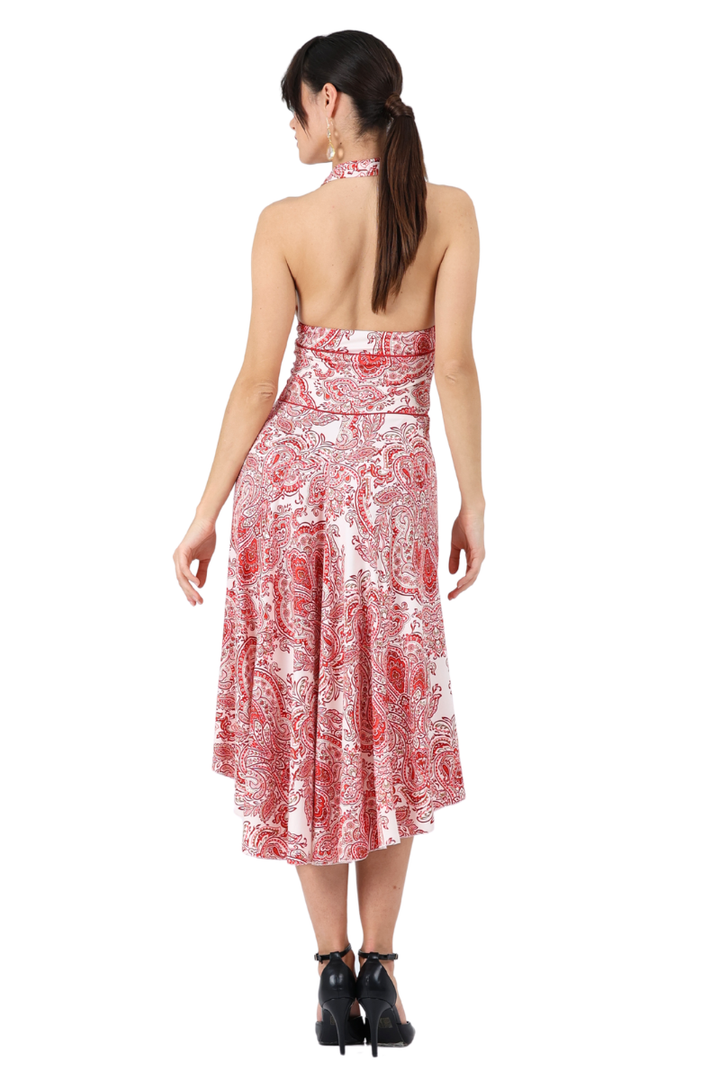 Mandala Print Halterneck Tango Dress