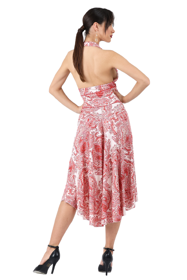 Mandala Print Halterneck Tango Dress
