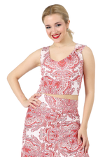 Load image into Gallery viewer, Mandala Print Sleeveless Crop Top