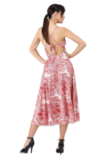 Load image into Gallery viewer, Mandala Print Tango Dress With Tie Back
