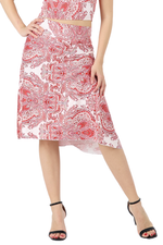 Load image into Gallery viewer, Mandala Print Tango Skirt With Rich Back Draping