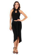 Load image into Gallery viewer, Mandarin Neckline Sleeveless Crop Top
