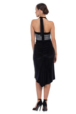 Load image into Gallery viewer, Marilyn Velvet Fishtail Tango Dress