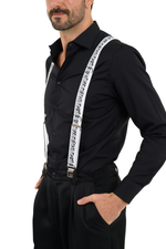 Load image into Gallery viewer, Music Notes Men&#39;s Adjustable Suspenders
