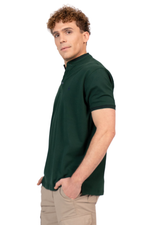 Load image into Gallery viewer, Men’s Cotton Mandarin Collar Polo