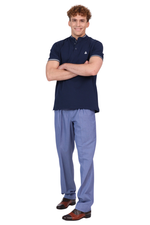 Load image into Gallery viewer, Men’s Cotton Mandarin Collar Polo