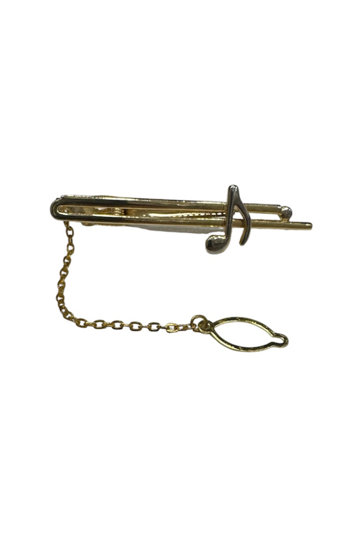 Men’s Music Note Design Tie Clip 