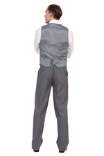 Load image into Gallery viewer, Grey Striped Men’s Tango Vest With Royal Blue Lining