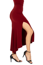 Load image into Gallery viewer, Midi Tango Skirt With Side Slit