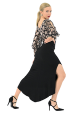 Load image into Gallery viewer, Midi Tango Skirt With Side Slit