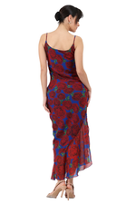 Load image into Gallery viewer, Midnight Rose Georgette Maxi Tango Dress