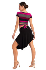 Load image into Gallery viewer, Mini Asymmetric Tango Skirt