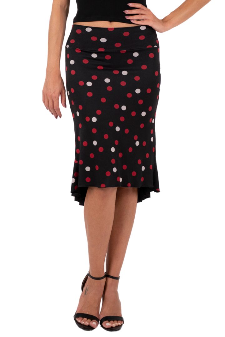 Mixed Polka Dot Mermaid Tango Skirt