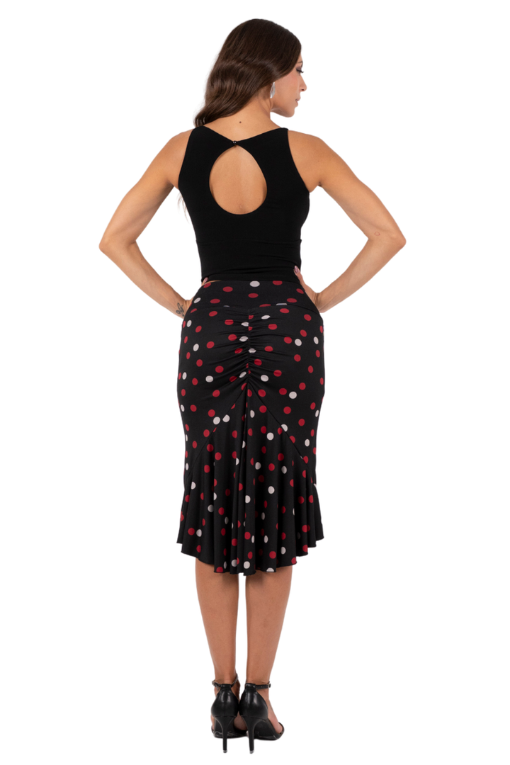 Mixed Polka Dot Mermaid Tango Skirt