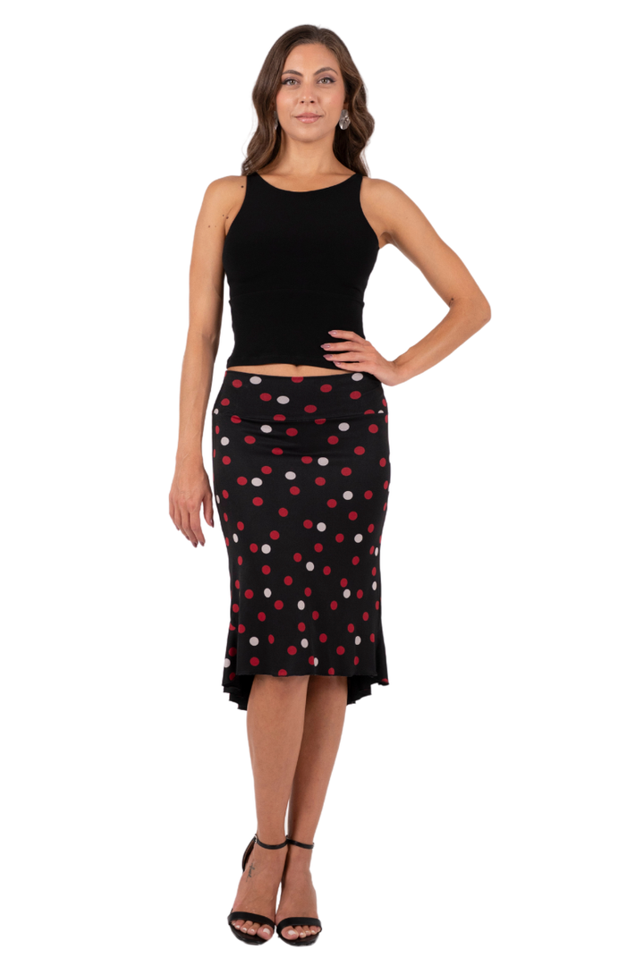 Mixed Polka Dot Mermaid Tango Skirt