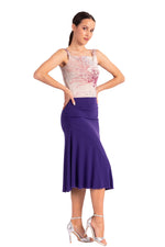 Load image into Gallery viewer, Monochrome Flowing Skirt With Side Ruched Details