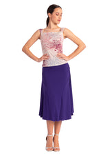 Load image into Gallery viewer, Monochrome Flowing Skirt With Side Ruched Details