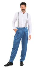 Load image into Gallery viewer, Music Notes Men&#39;s Adjustable Suspenders
