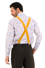 Load image into Gallery viewer, Mustard Yellow Men&#39;s Adjustable Suspenders
