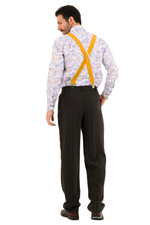 Load image into Gallery viewer, Mustard Yellow Men&#39;s Adjustable Suspenders
