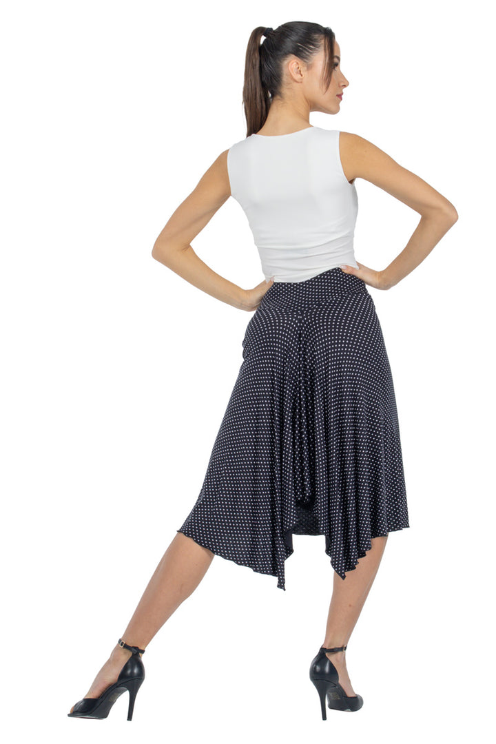 Polka Dot Skirt With Back Movement