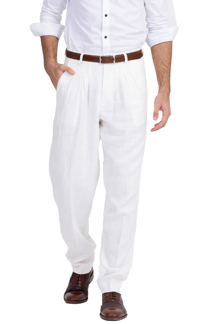 Off-White Men's Tango Pants With Three Pleats And Back Pockets