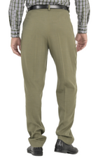 Load image into Gallery viewer, Olive Green Men&#39;s Tango Pants With Three Pleats
