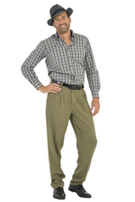 Load image into Gallery viewer, OliveGreenCheckedMen_sCottonShirt_
